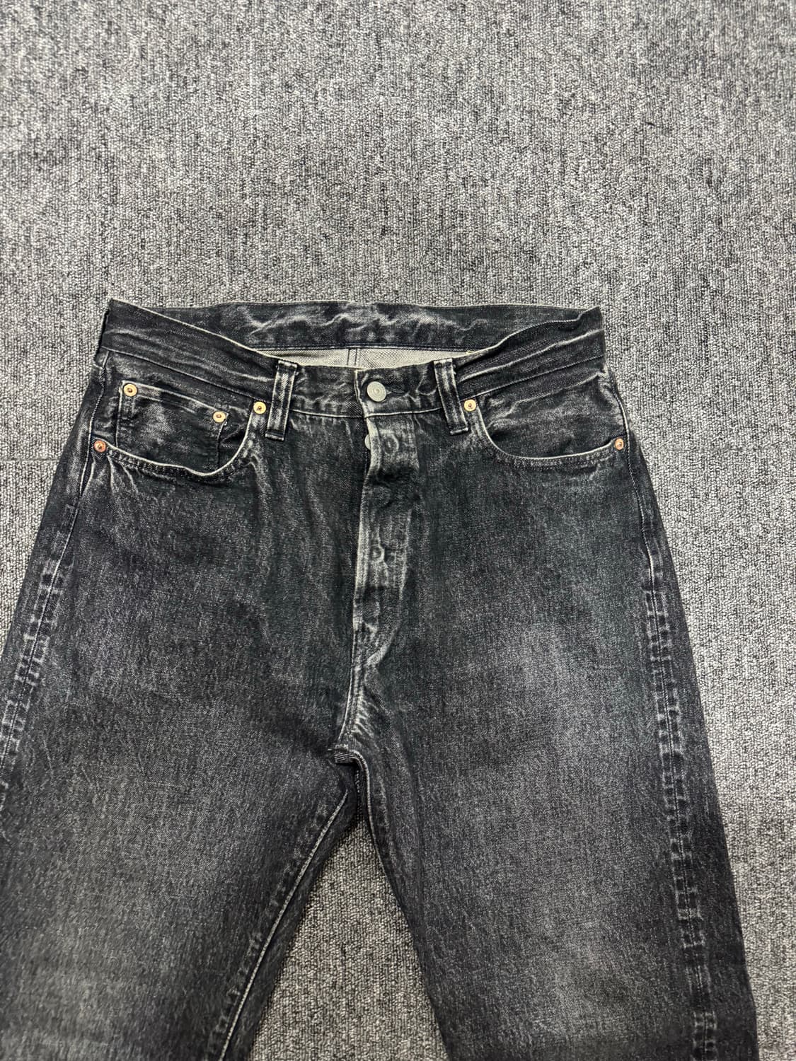 슈가케인 1947 블랙 하드워시 데님 33 상품이미지3