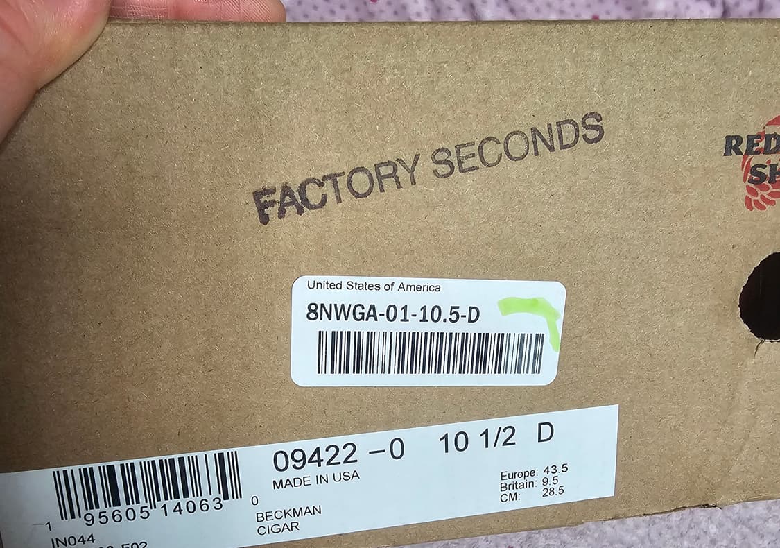 레드윙 벡맨 9422 시가 285 10.5D  상품이미지5