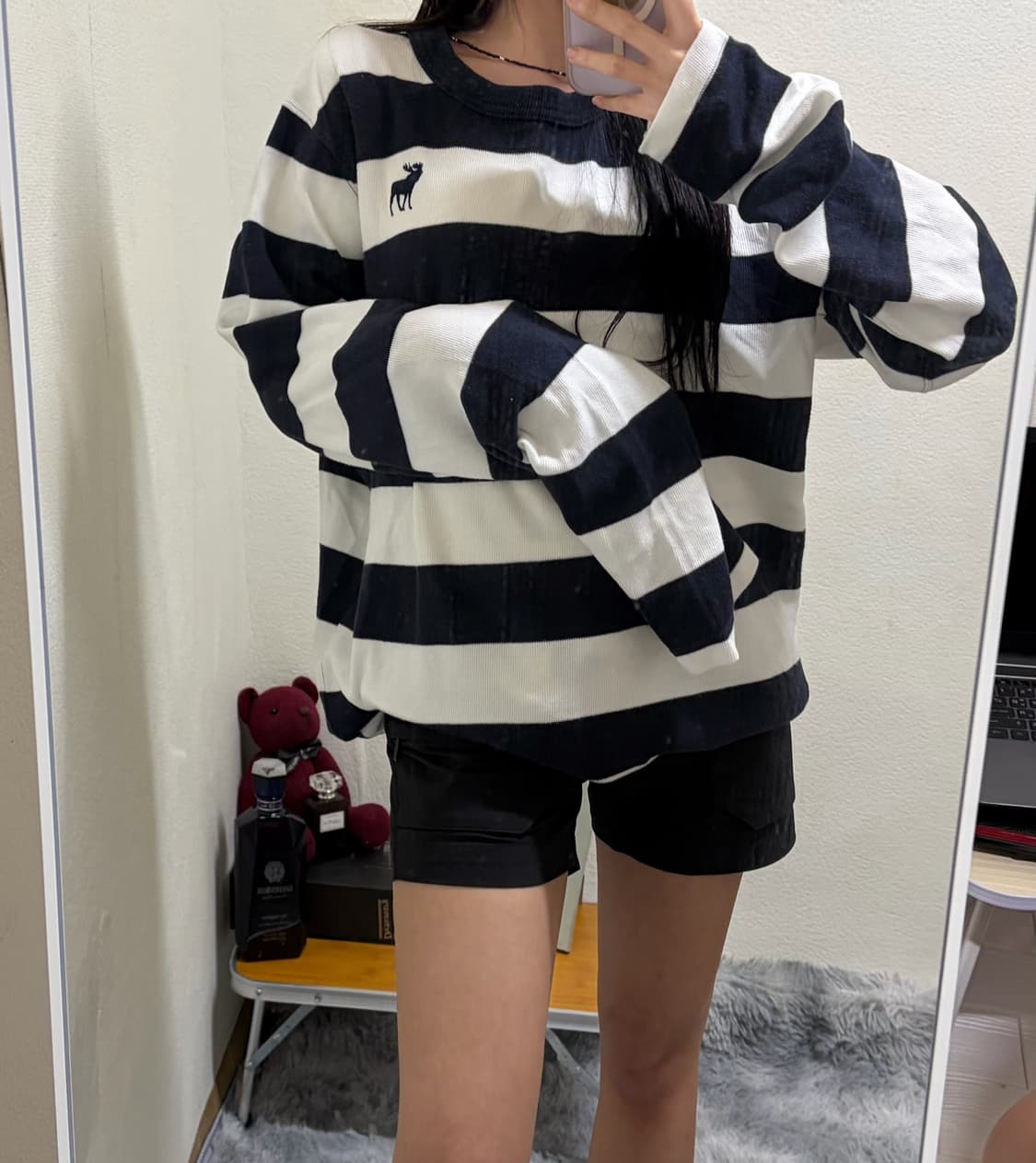 아베크롬비 스트라이프 슬리브리스(2xl) 상품이미지2