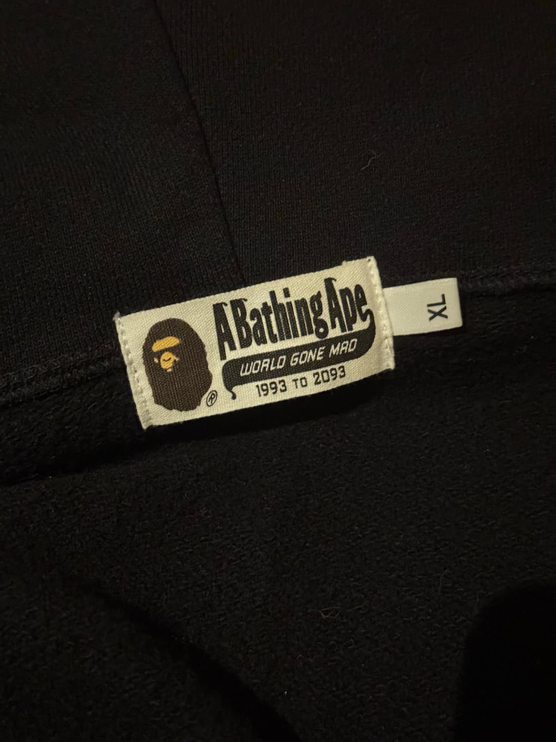 정품 한정판 베이프 팬더 샤크 후드집업 XL 상품이미지2