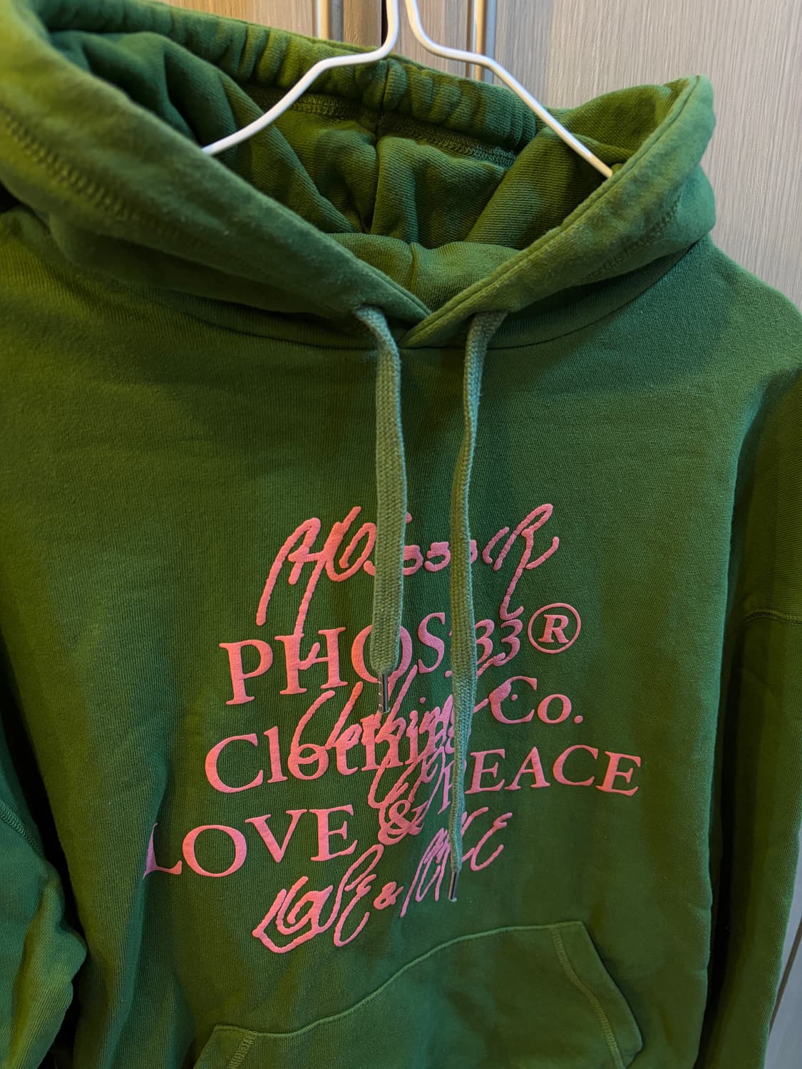 phos333 러브앤피스 후드티 상품이미지2