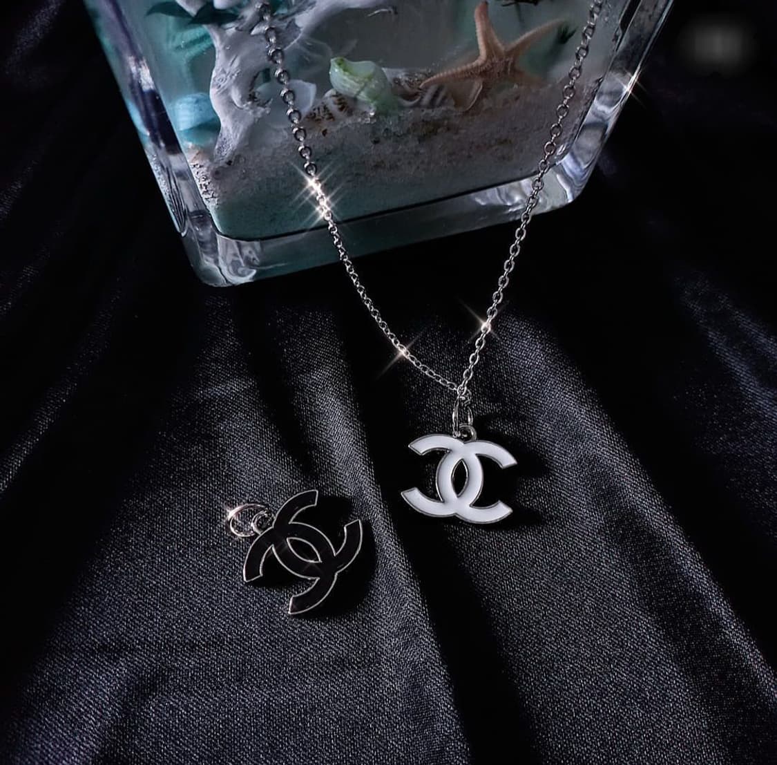 [chanel] 샤넬 빈티지 정품 참단추 업사이클링 목걸이 시그니처 상품이미지1
