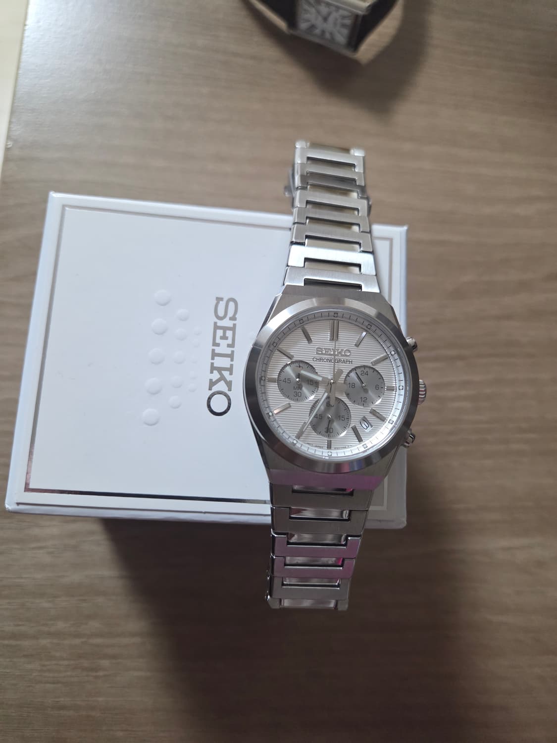 세이코 크로노그래프 메탈시계 상품이미지1