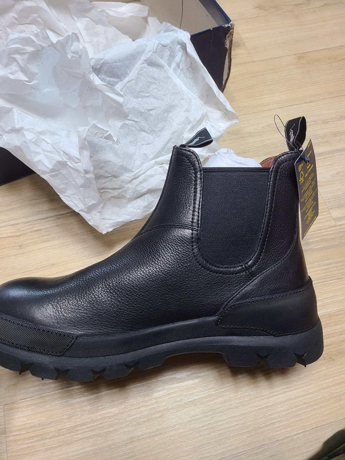 [정품/새상품] [280] 폴로 랄프로렌 블랙 첼시 부츠 상품이미지4