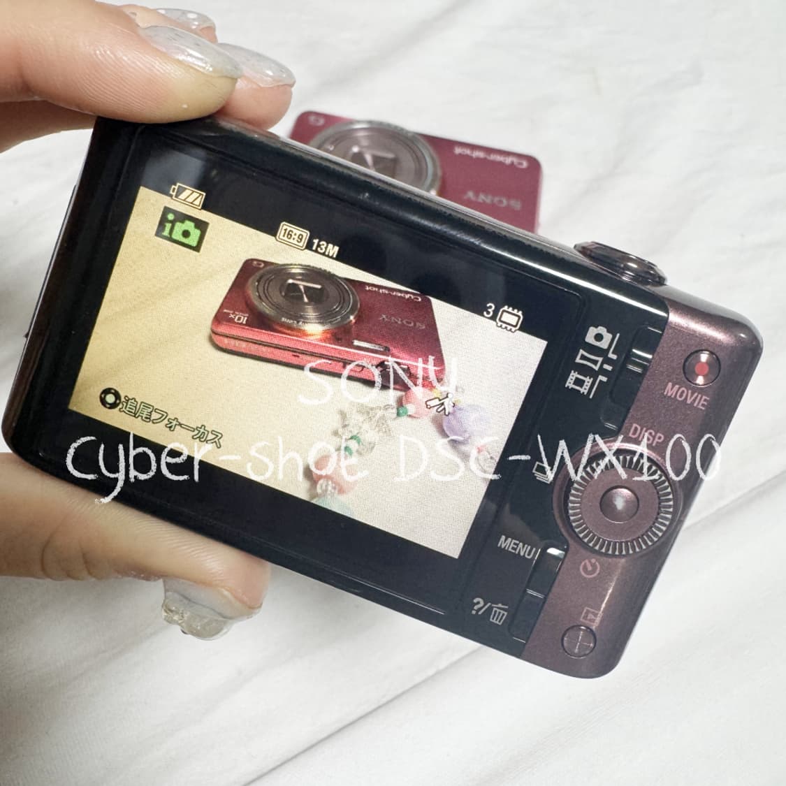 소니 sony 사이버샷 DSC-WX100 빈티지 디카 디지털카메라 퍼플 상품이미지5