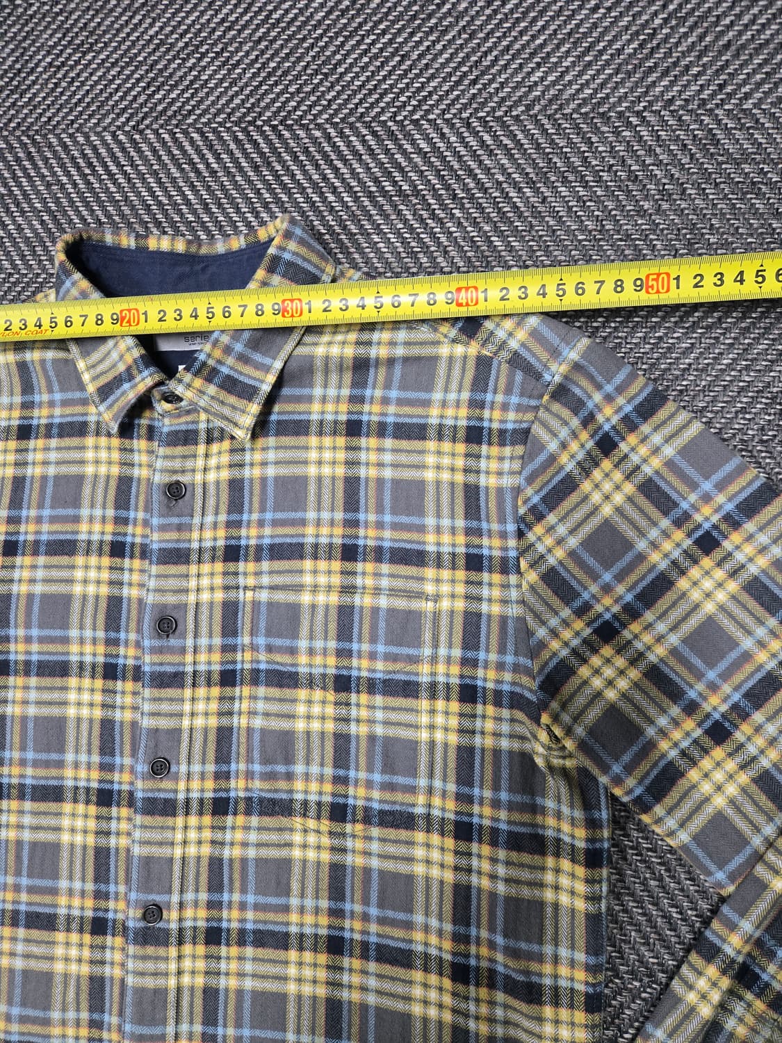 시리즈 23ss series 옐로우핀 체크 셔츠 상품이미지6