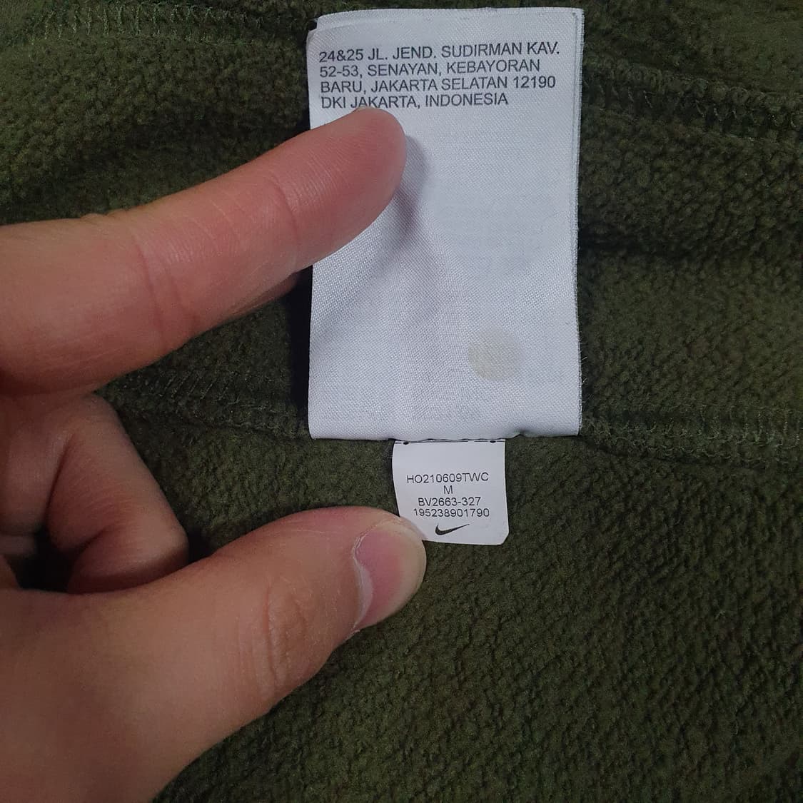 M (95) 나이키 신형 NSW 클럽 프렌치테리 맨투맨 스웻셔츠 카키 상품이미지9