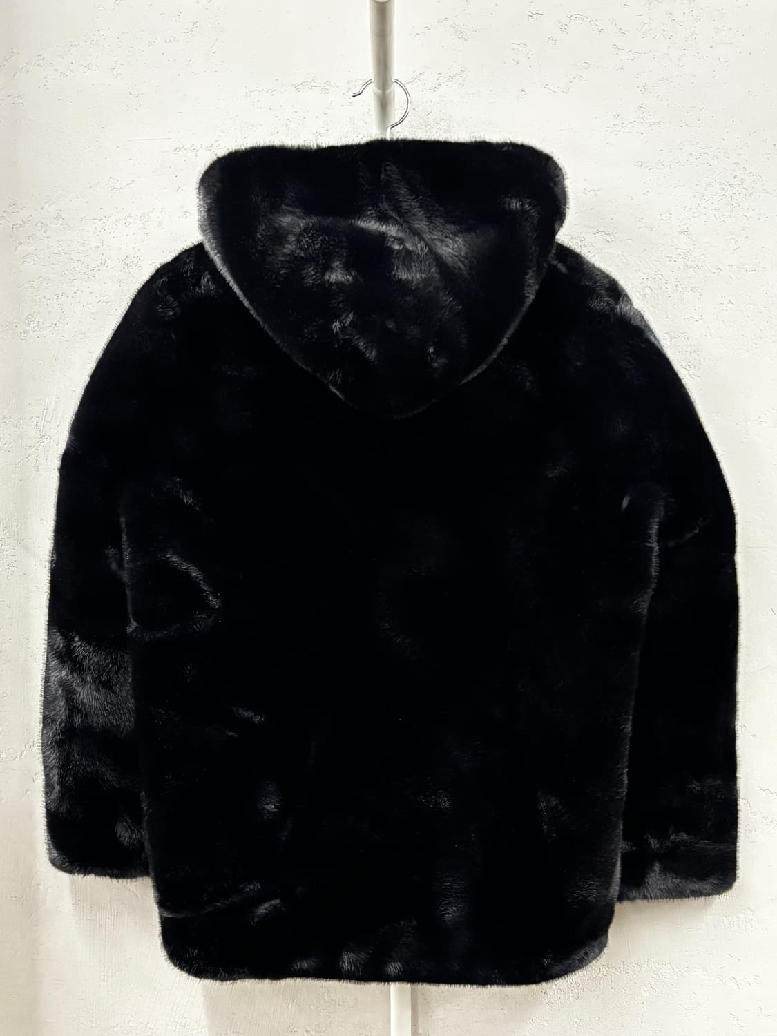 MEN’S FASHION SINCE 2000 블랙 퍼 후드 자켓 2XL 상품이미지5