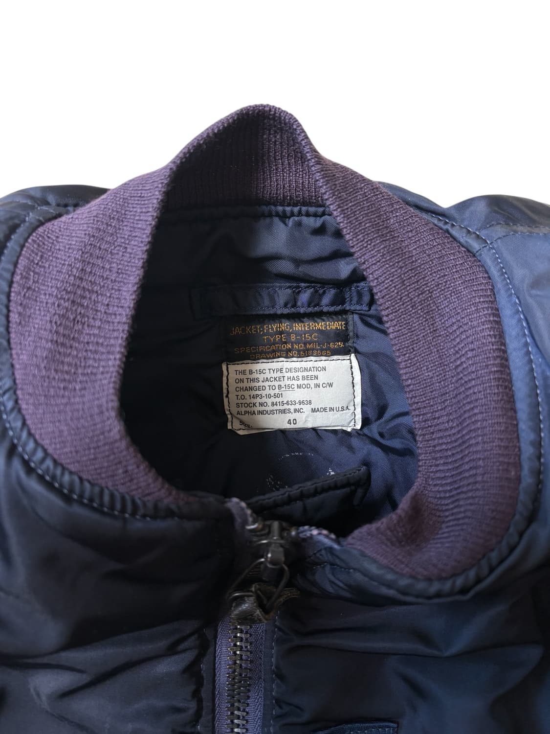 Alpha industries  USAF B-15C  상품이미지6