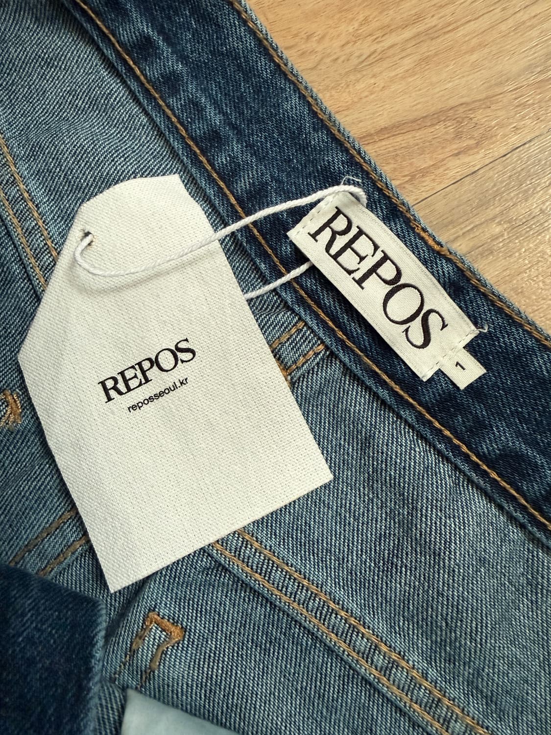 리포스 부츠컷 데님 팬츠  상품이미지5