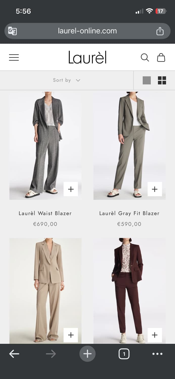 로렐 정규 블랙 크롭 블레이저 상품이미지6