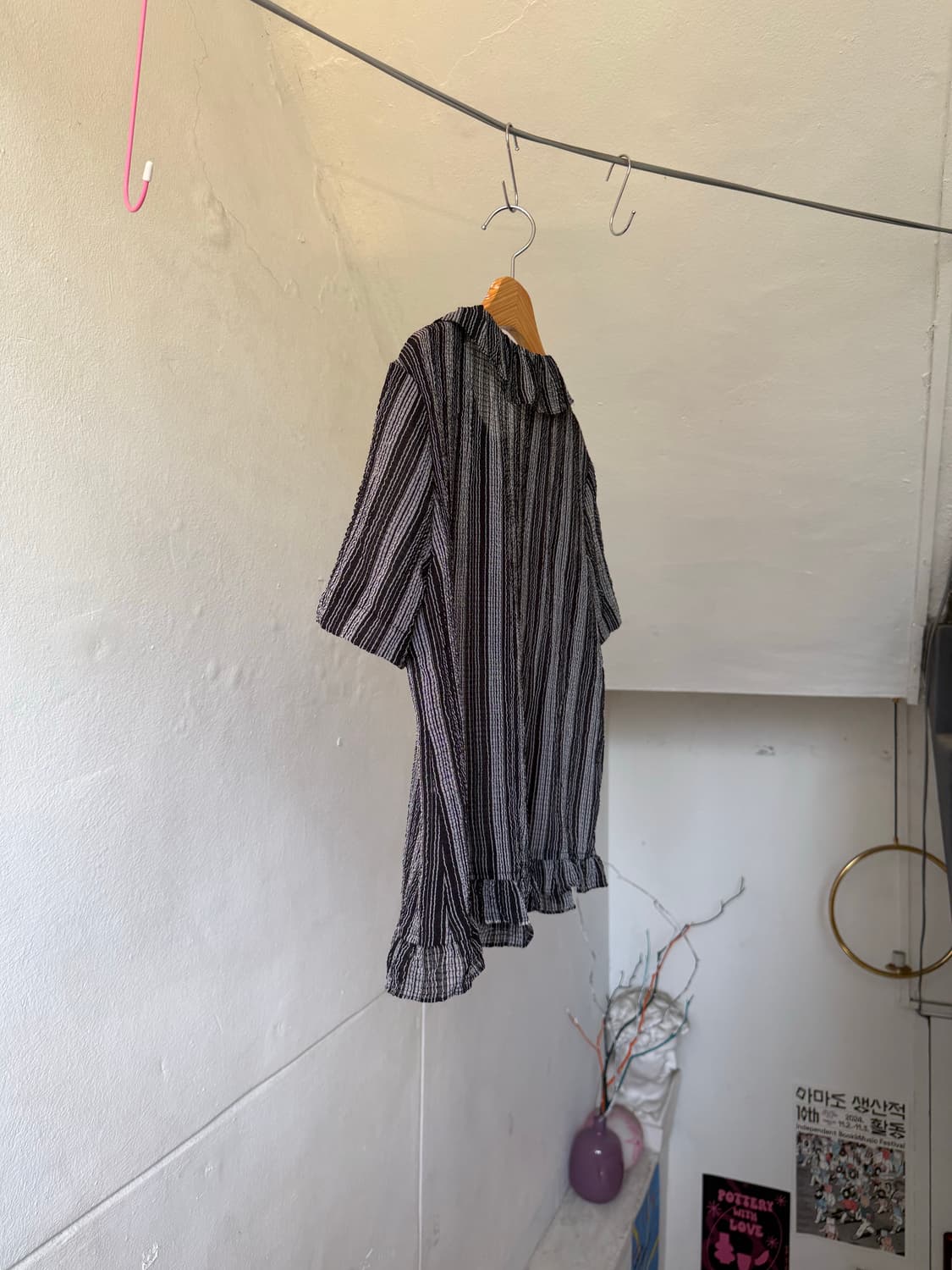 시어서커 쁘띠 스트라이프 블라우스 상품이미지7