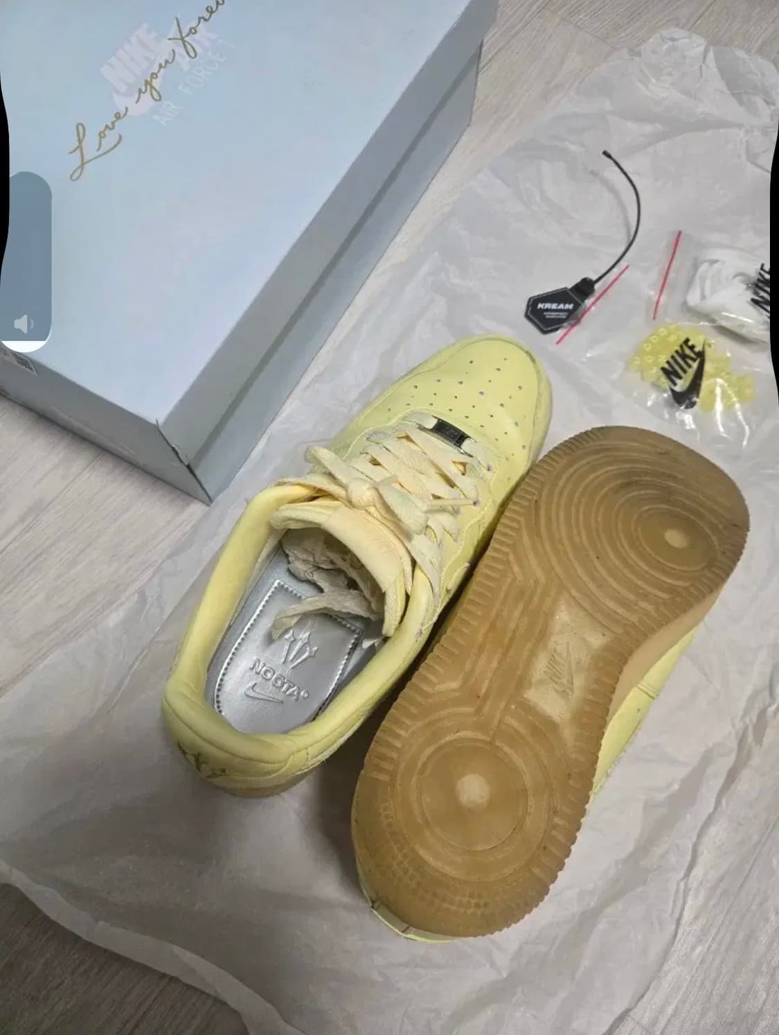 나이키 드레이크 녹타 시트론 에어포스 1 상품이미지3