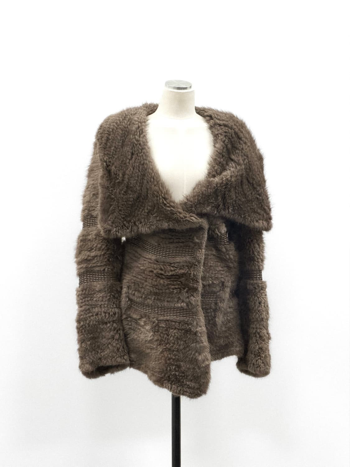 소니아 리키엘 램스킨 위빙 머스크랫 퍼 자켓 상품이미지1