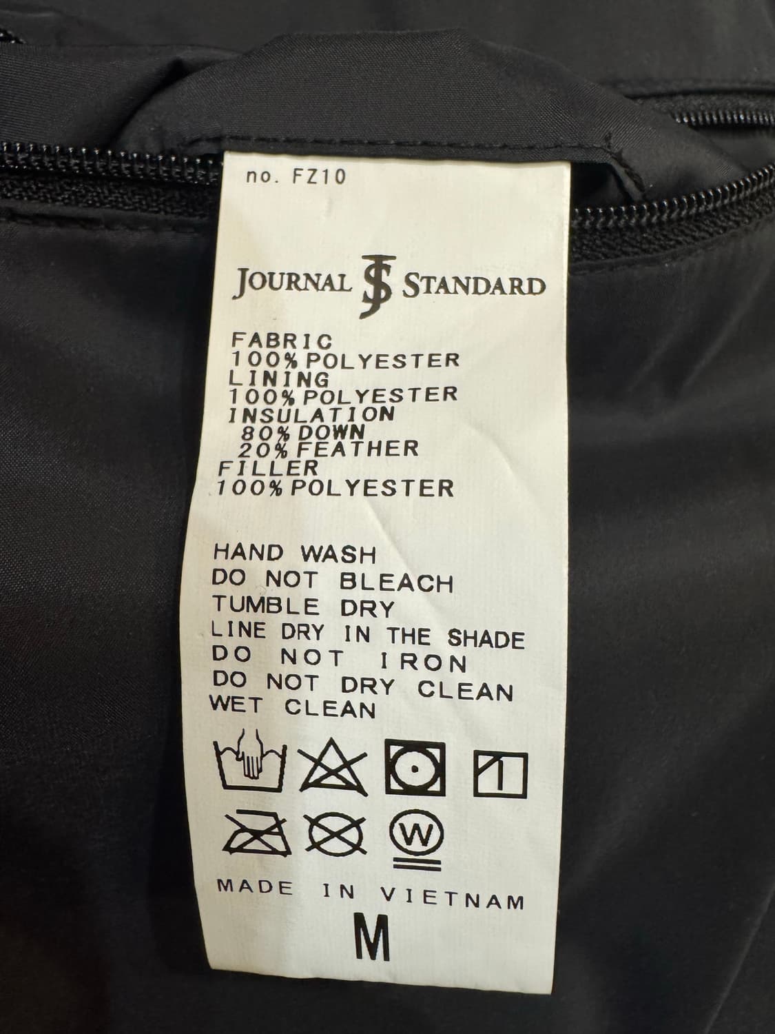 [M][100] 저널스탠다스 테크 트위드 그랜체크 다운자켓 브라운  상품이미지10