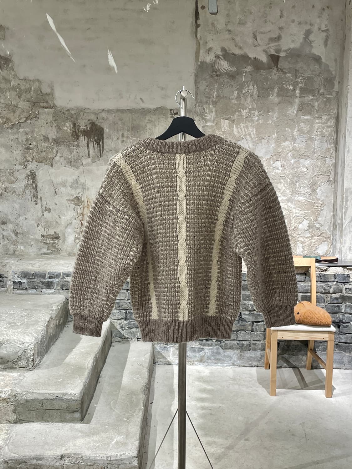 cornel 베이지 헤비울 스웨터 상품이미지6