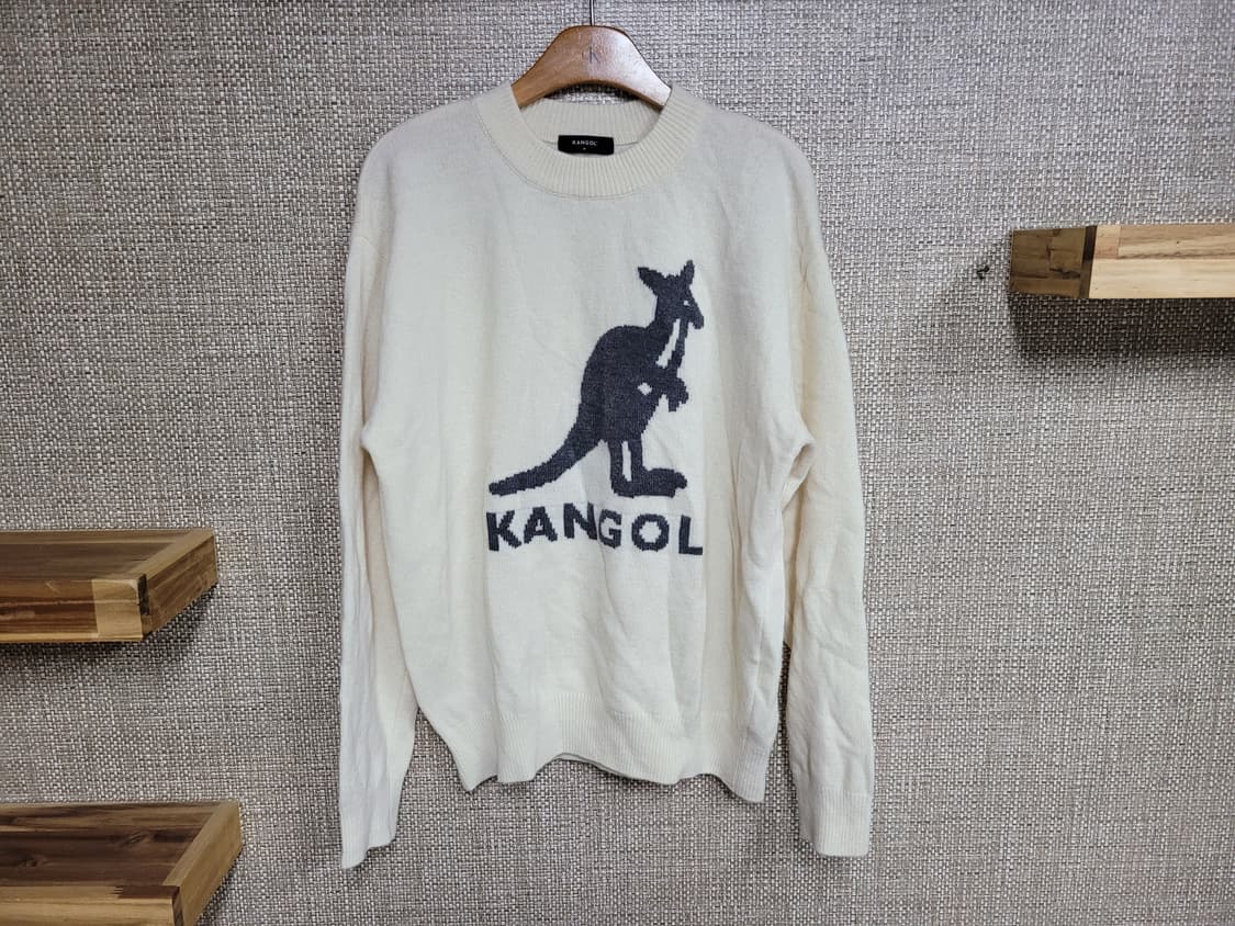 100~105사이즈 캉골 빅로고 WOOL 니트 스웨터 상품이미지1