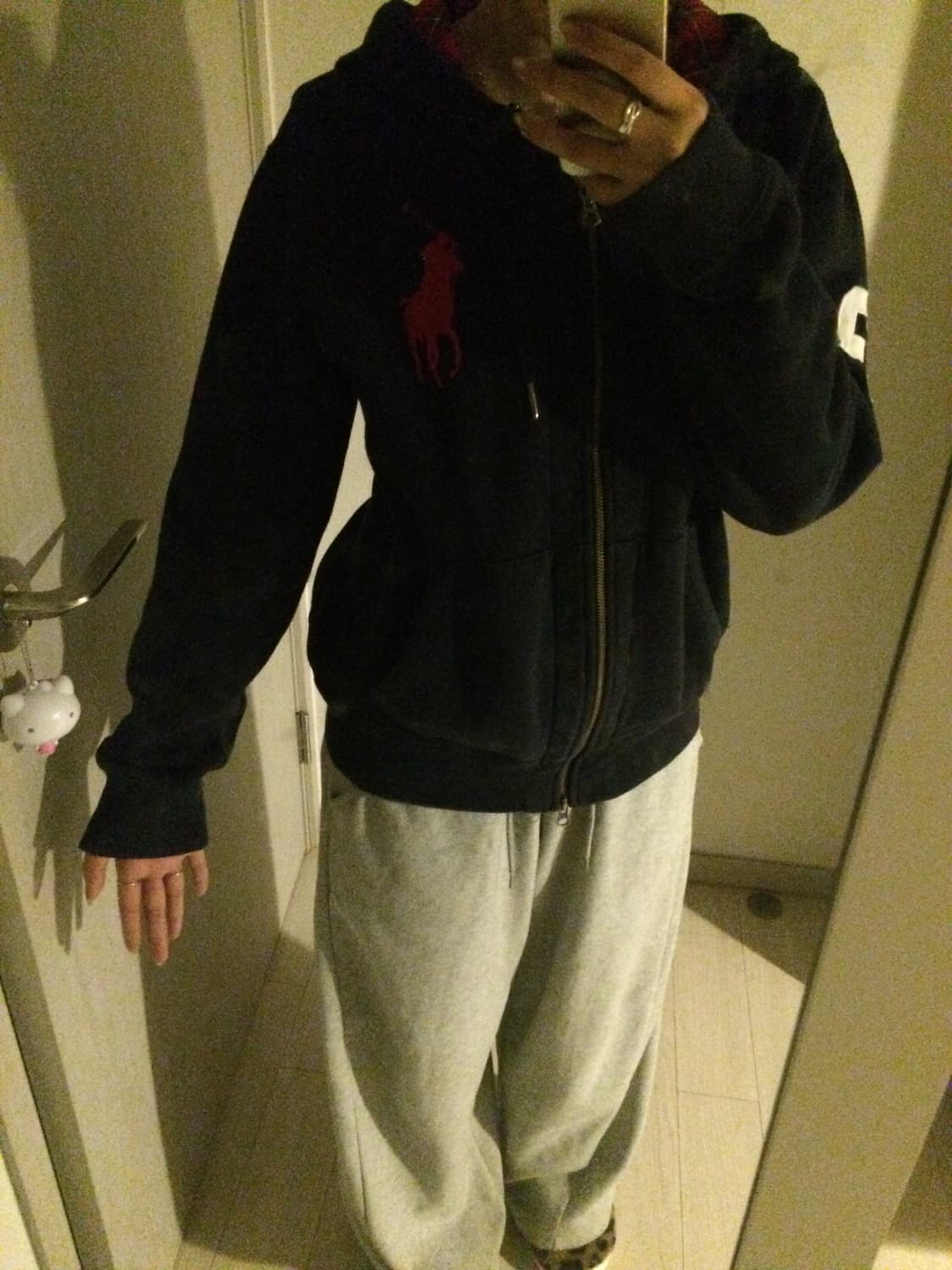 폴로 빅포니 네이비 후드집업 상품이미지4