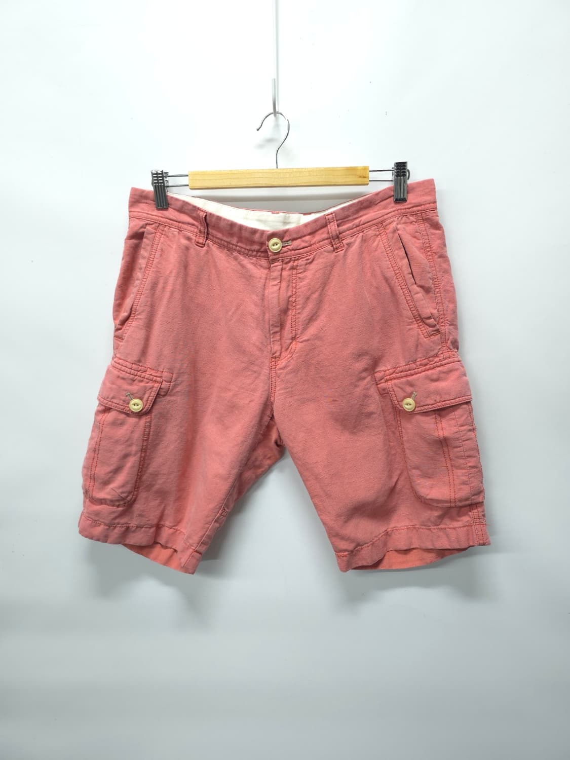 ​시리즈 남성 빈티지 피치 카고 린넨혼방 반바지 (32~33) 상품이미지1