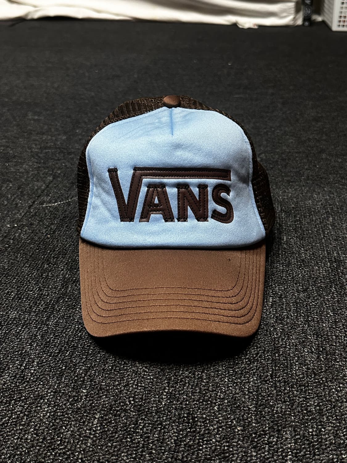 Old vans 반스 올드스쿨 블루 브라운 메쉬캡 상품이미지3