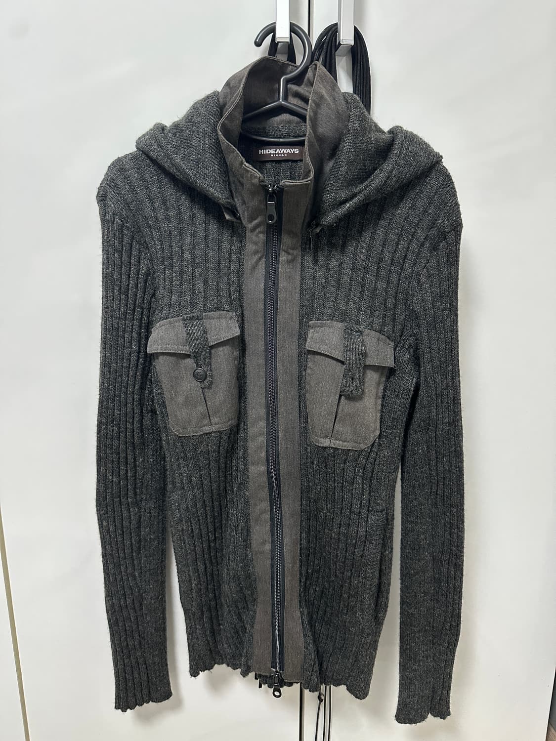 니트 포켓 투웨이 집업 상품이미지2