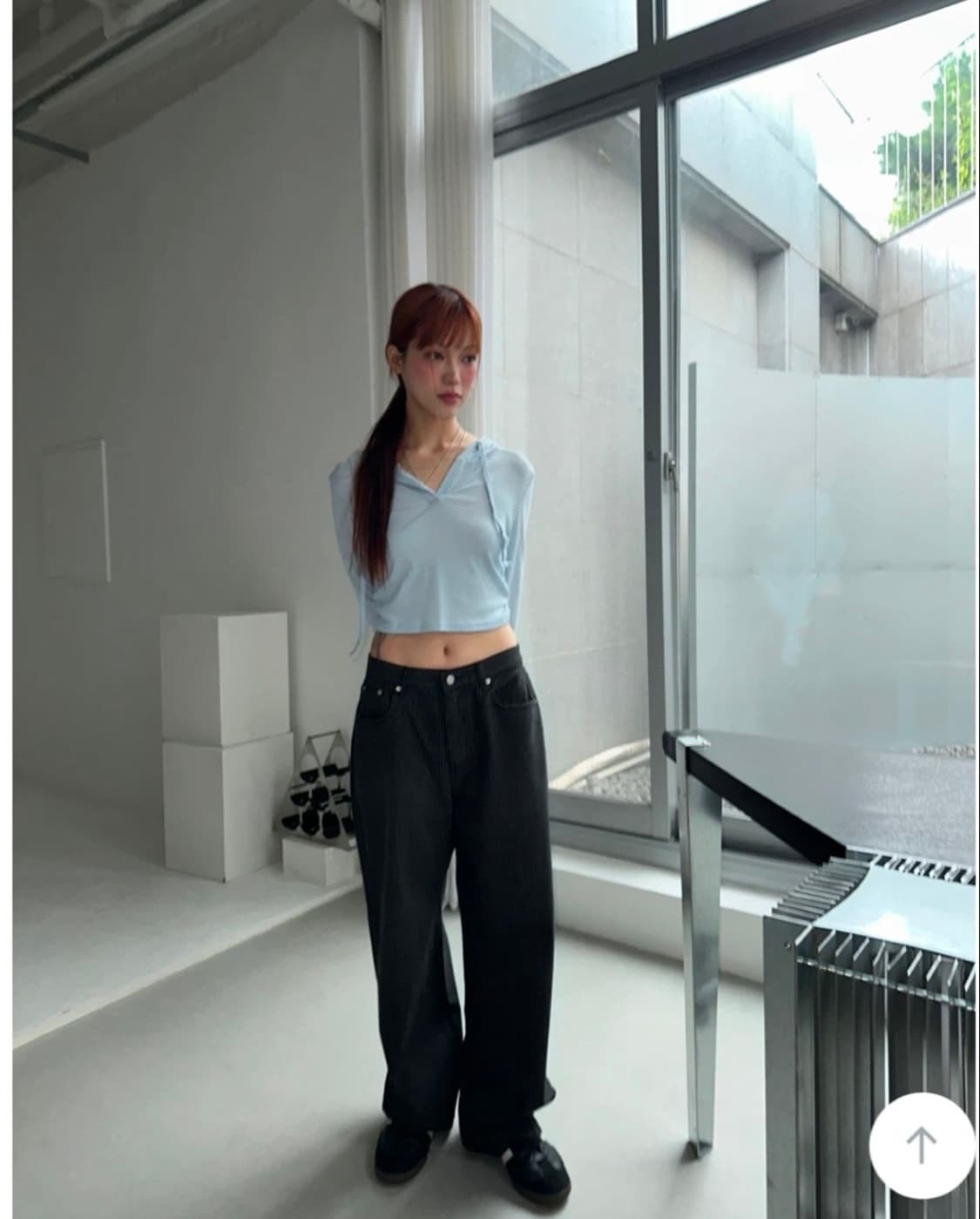 오이콧토 스트라이프 블랙 워싱 데님팬츠 상품이미지5