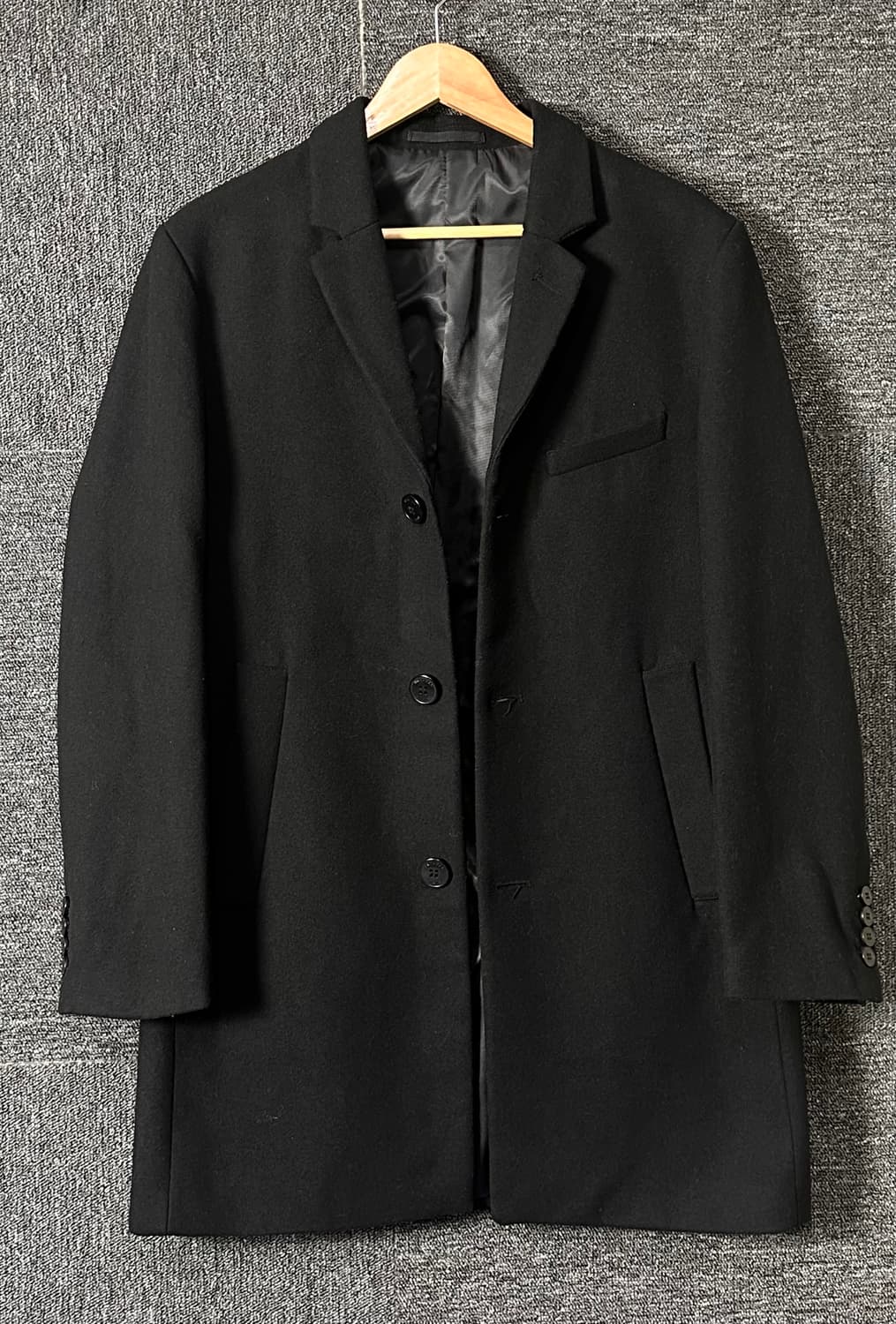 H&M 남성 블랙 코트 M 상품이미지1