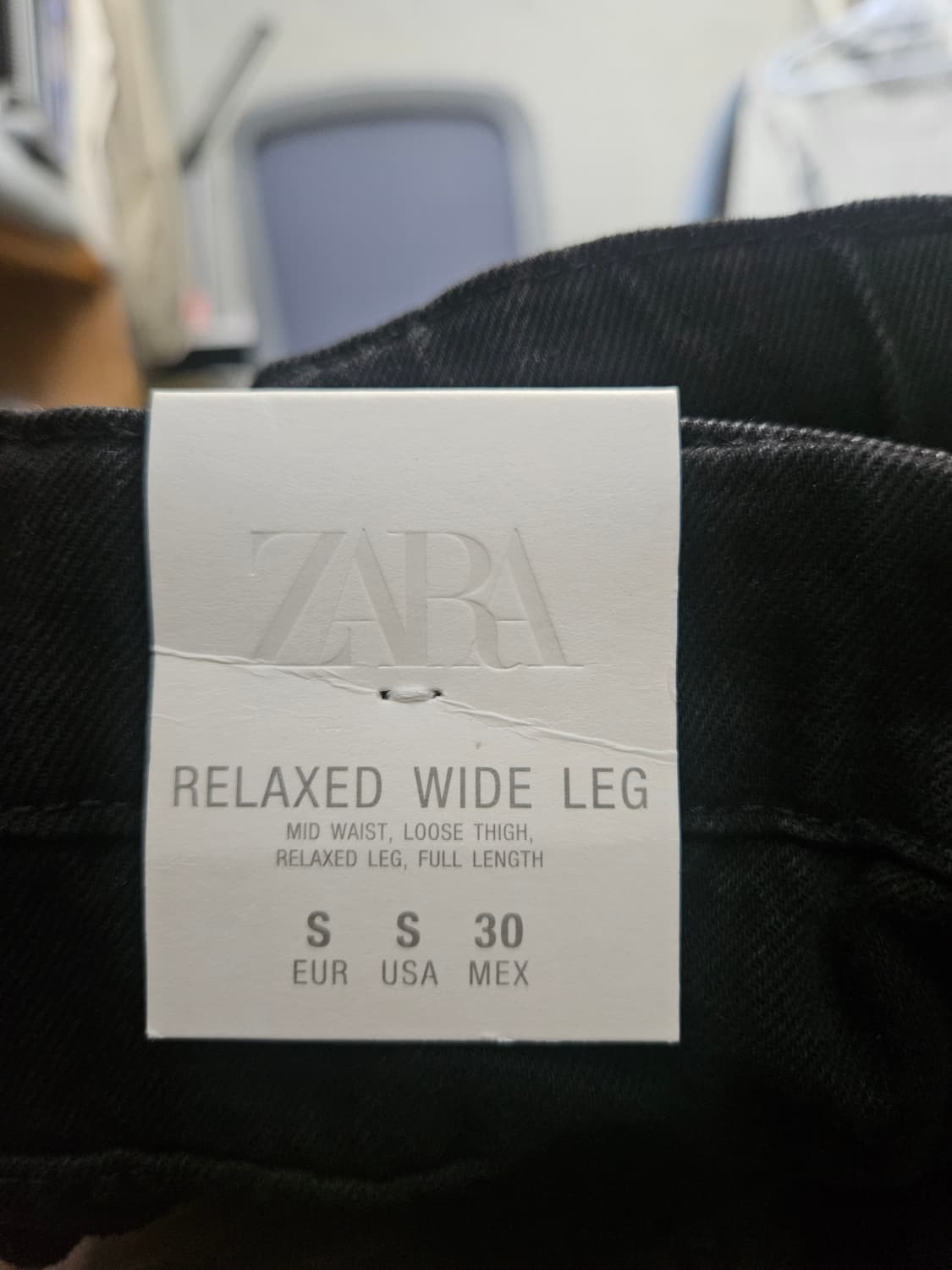 자라 와이드 블랙 팬츠 24fw 상품이미지4