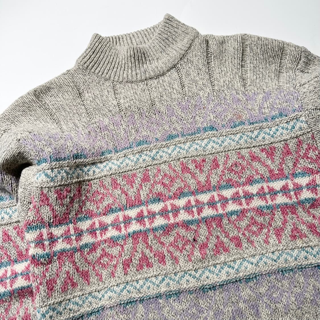 울리치 90’s 페어아일 모크넥 니트 상품이미지3