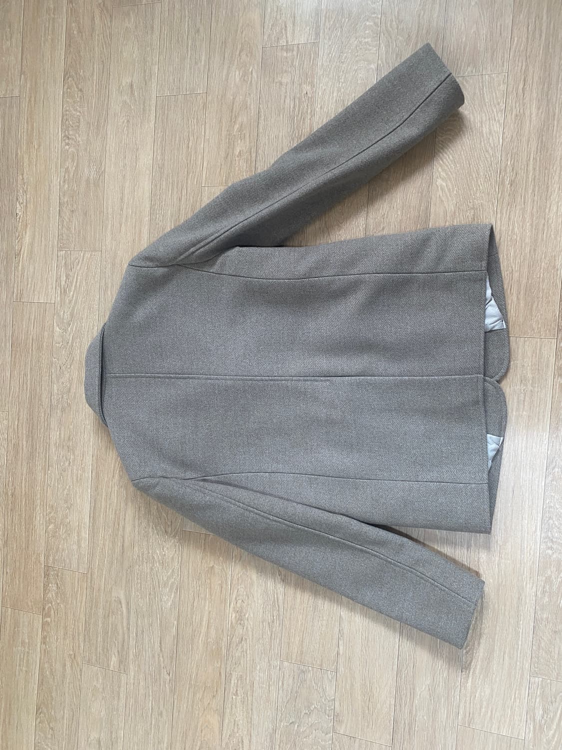 바이바이섭 테일러드 울 자켓 오트밀 상품이미지3