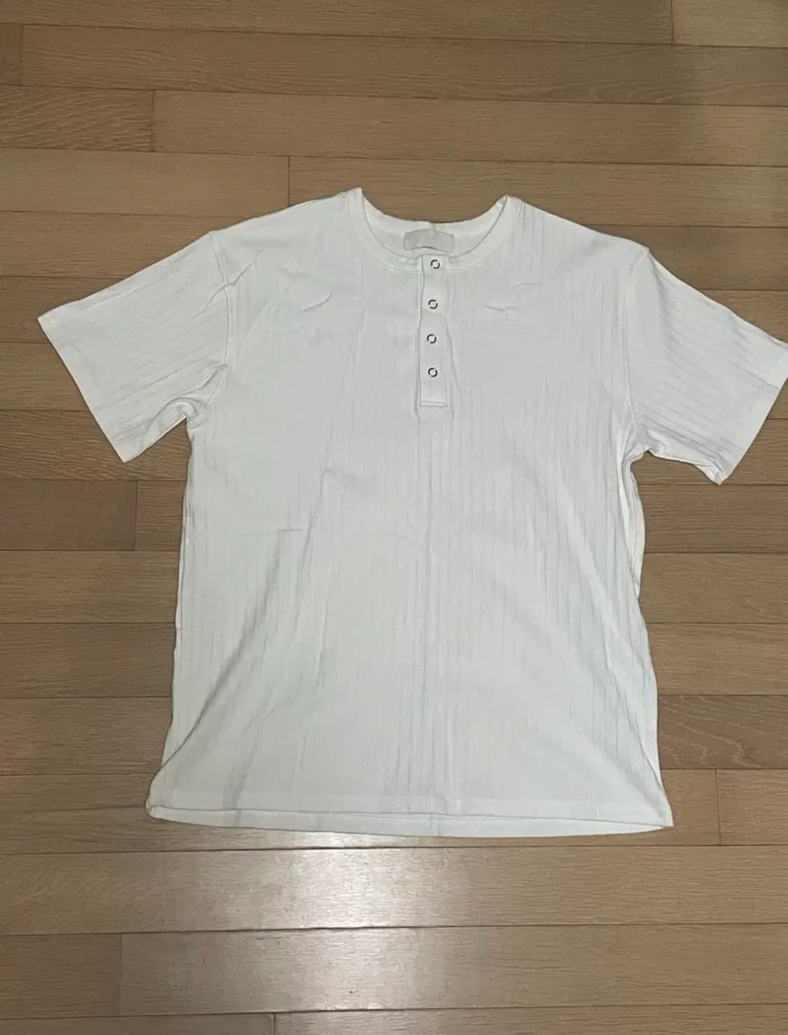 미나브 코튼 리브드 헨리넥 티셔츠 L 상품이미지2