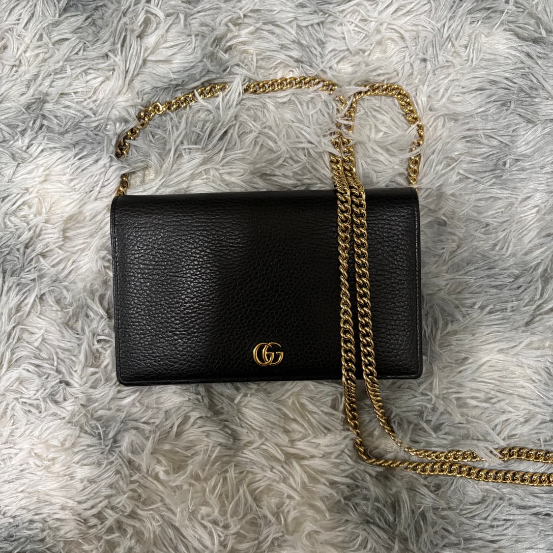 S급 구찌 GG 마몽(마몬트) 레더 체인백 급처 상품이미지2