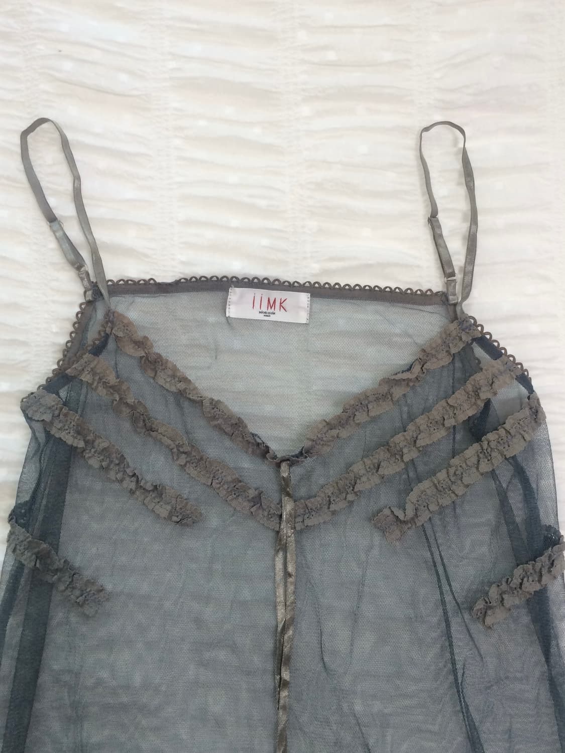 빈티지 IIMK 레이스 뷔스티에 레이어드 원피스 상품이미지7