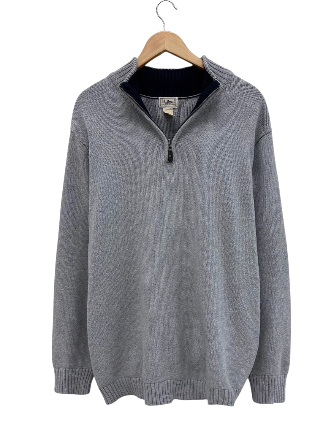 엘엘빈 반집업 니트 그레이 (XL~2XL) 상품이미지1