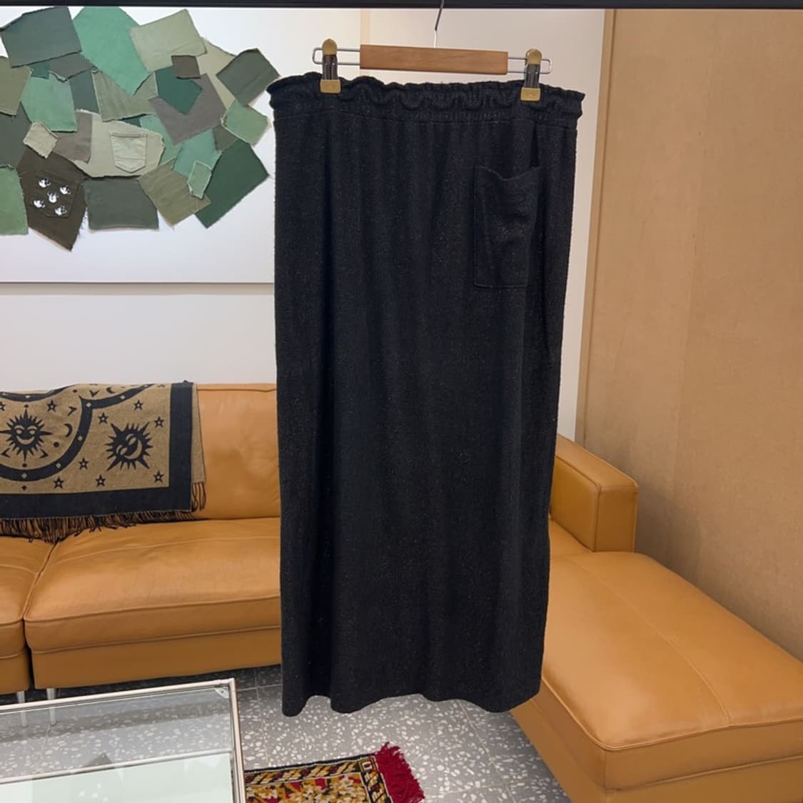 쥬시꾸뛰르 Y2K 사이드라인 반짝이 롱스커트 츄리닝치마 66 C04934 상품이미지3