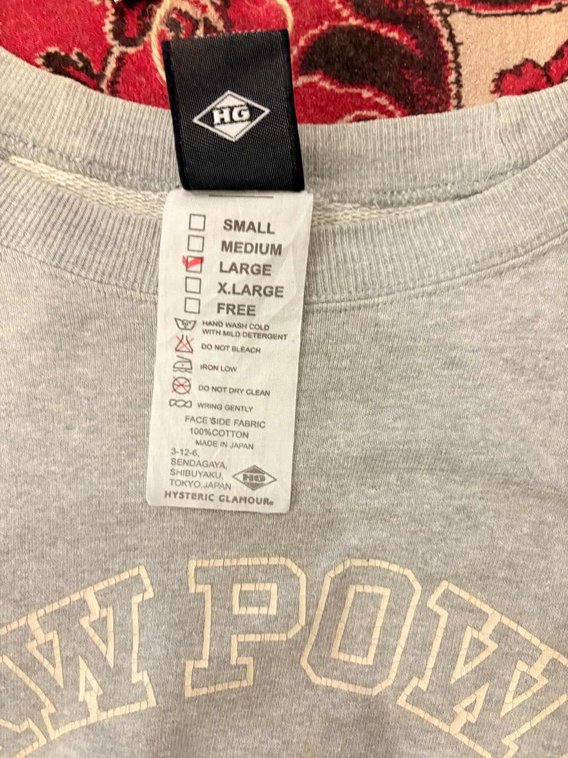 Hysteric Glamour RAW POWER Sweatshirt 상품이미지3