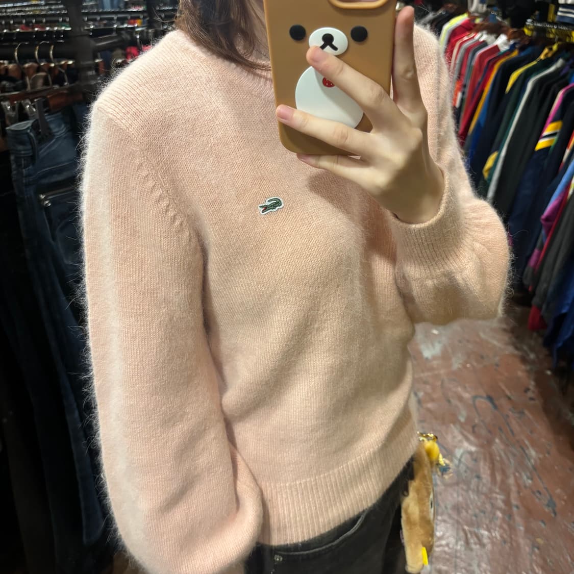 라코스테 핑크 니트 상품이미지3