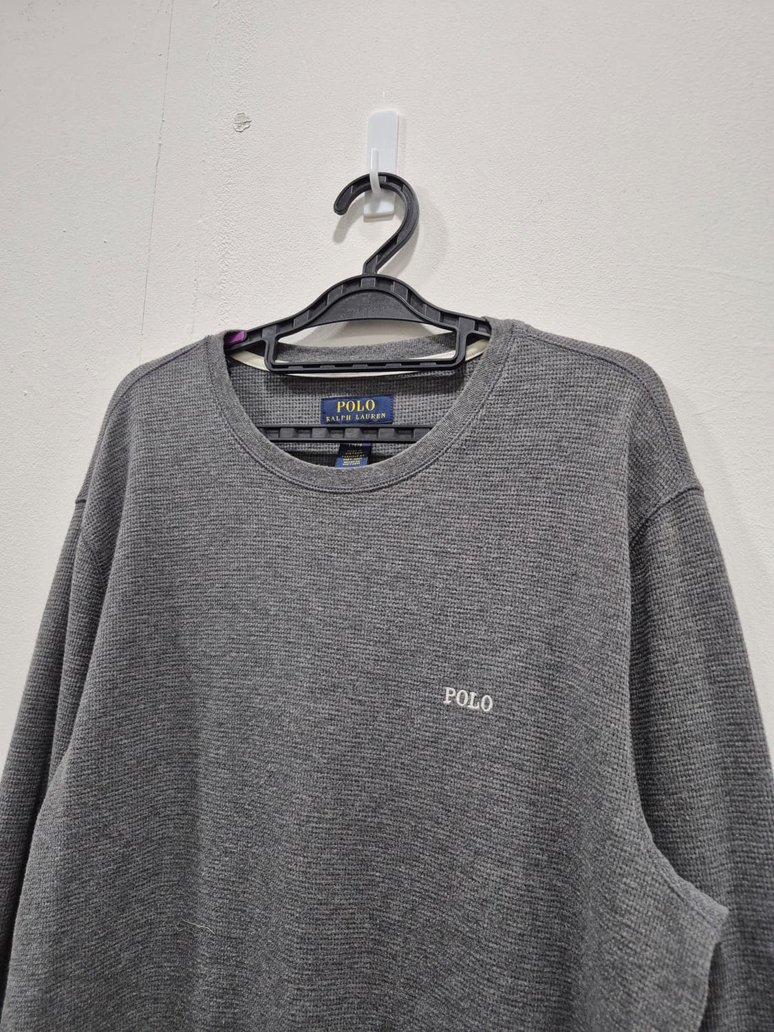 폴로 랄프로렌 와플 크루넥 티셔츠 맨투맨 티셔츠 남성 100사이즈 상품이미지2