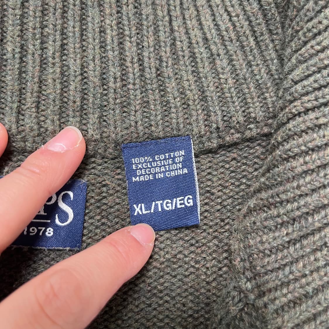 105 챕스 꽈배기 반집업 니트 상품이미지4