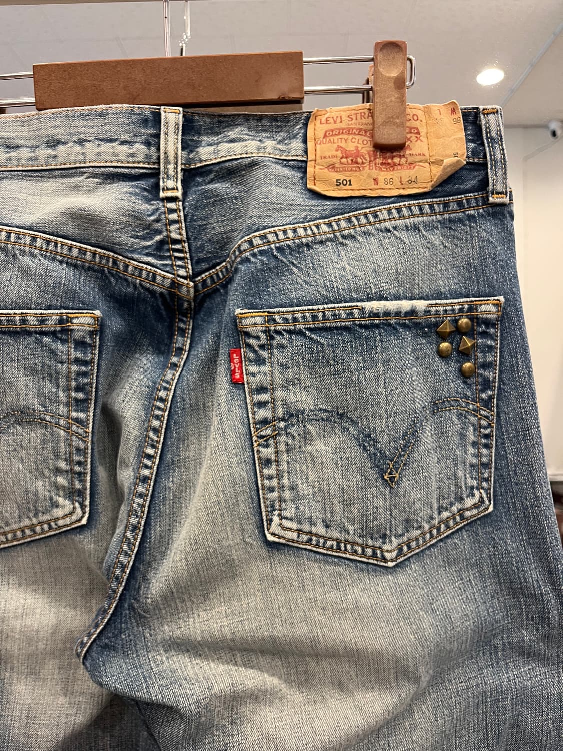 00s Levis 리바이스 501 빈티지 데님 팬츠 (32-33inch) 상품이미지5