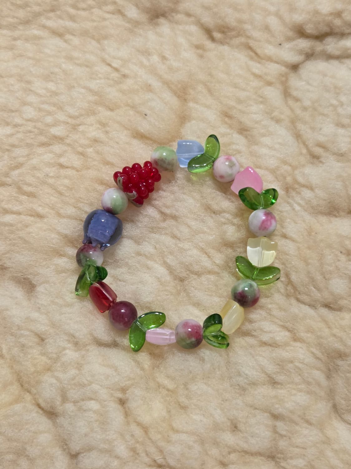 튤립 베리 비즈팔찌 상품이미지1