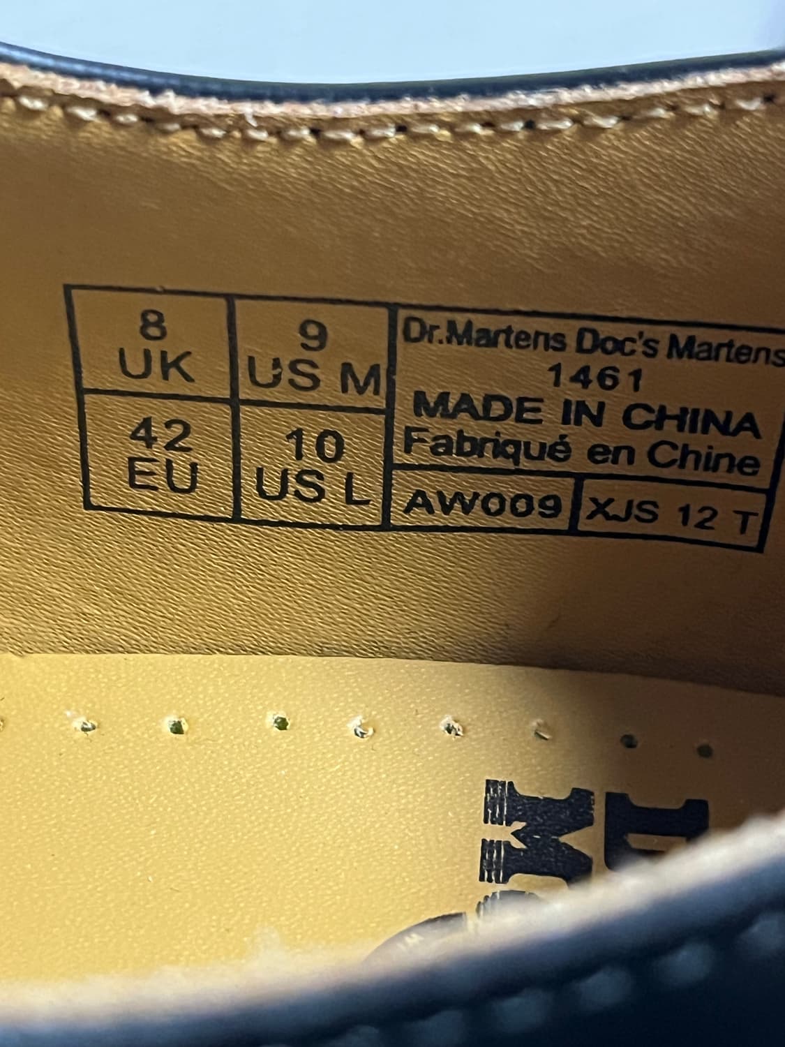 예약중) 닥터마틴 1461 스무스 블랙 42(270)사이즈 상품이미지7