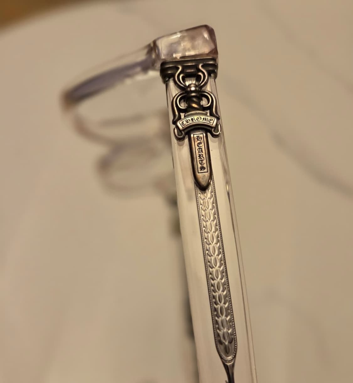 [정품] Chrome Hearts 클리어 솔 대거 안경 상품이미지3