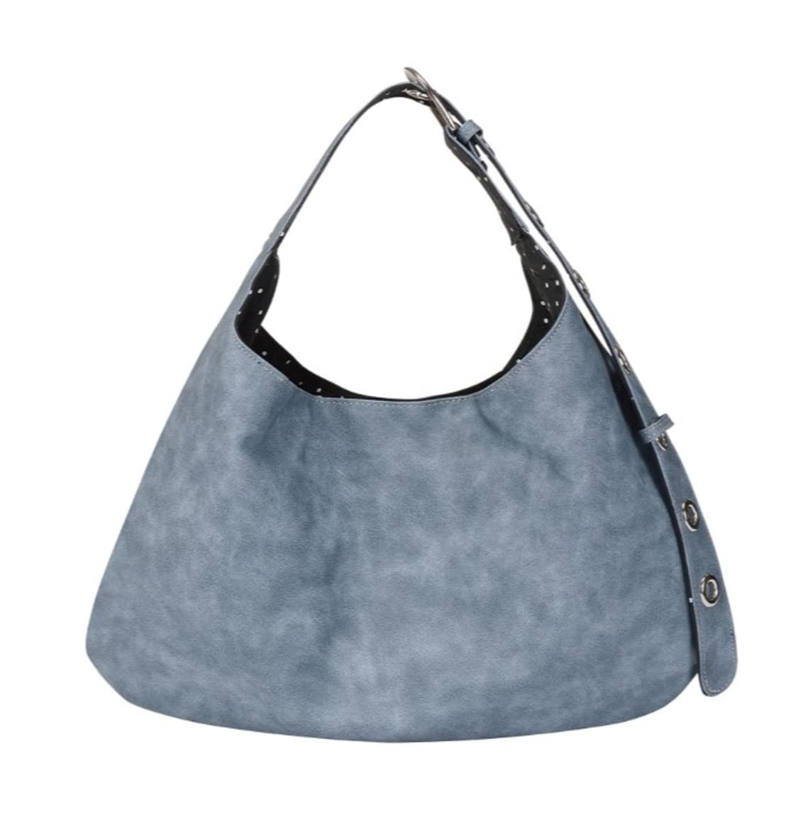 레터리 버클 리버시블 숄더백 블루 상품이미지2