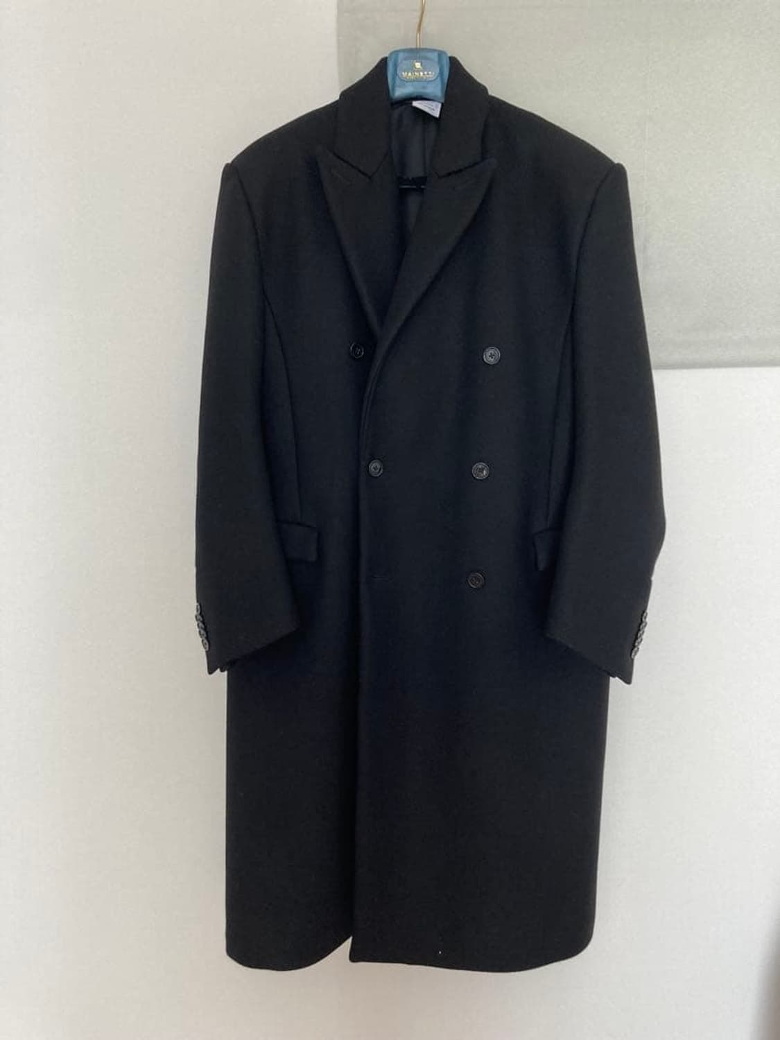 <구매> [L]베트멍 17AW 넥 로고 코트 블랙 상품이미지2