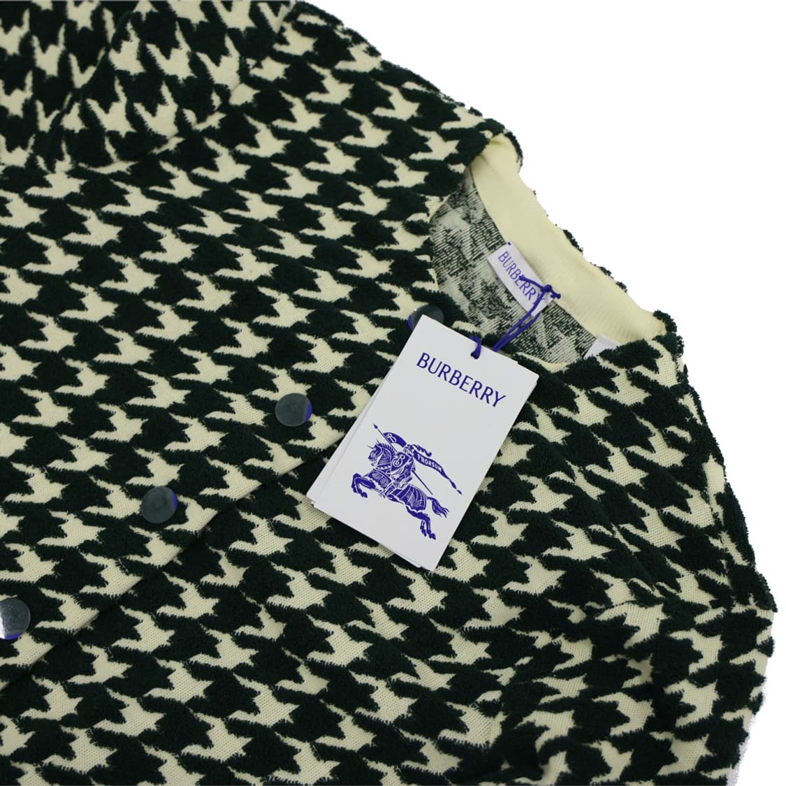 버버리 8080858 하운드투스 코튼 블렌드 가디건 그린  상품이미지2