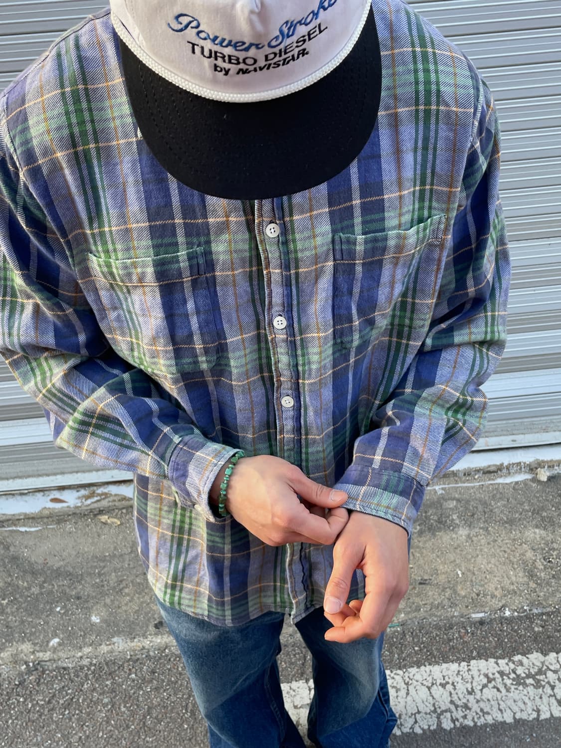 90-00s Stussy Flannel Faded Check Shirt 상품이미지2