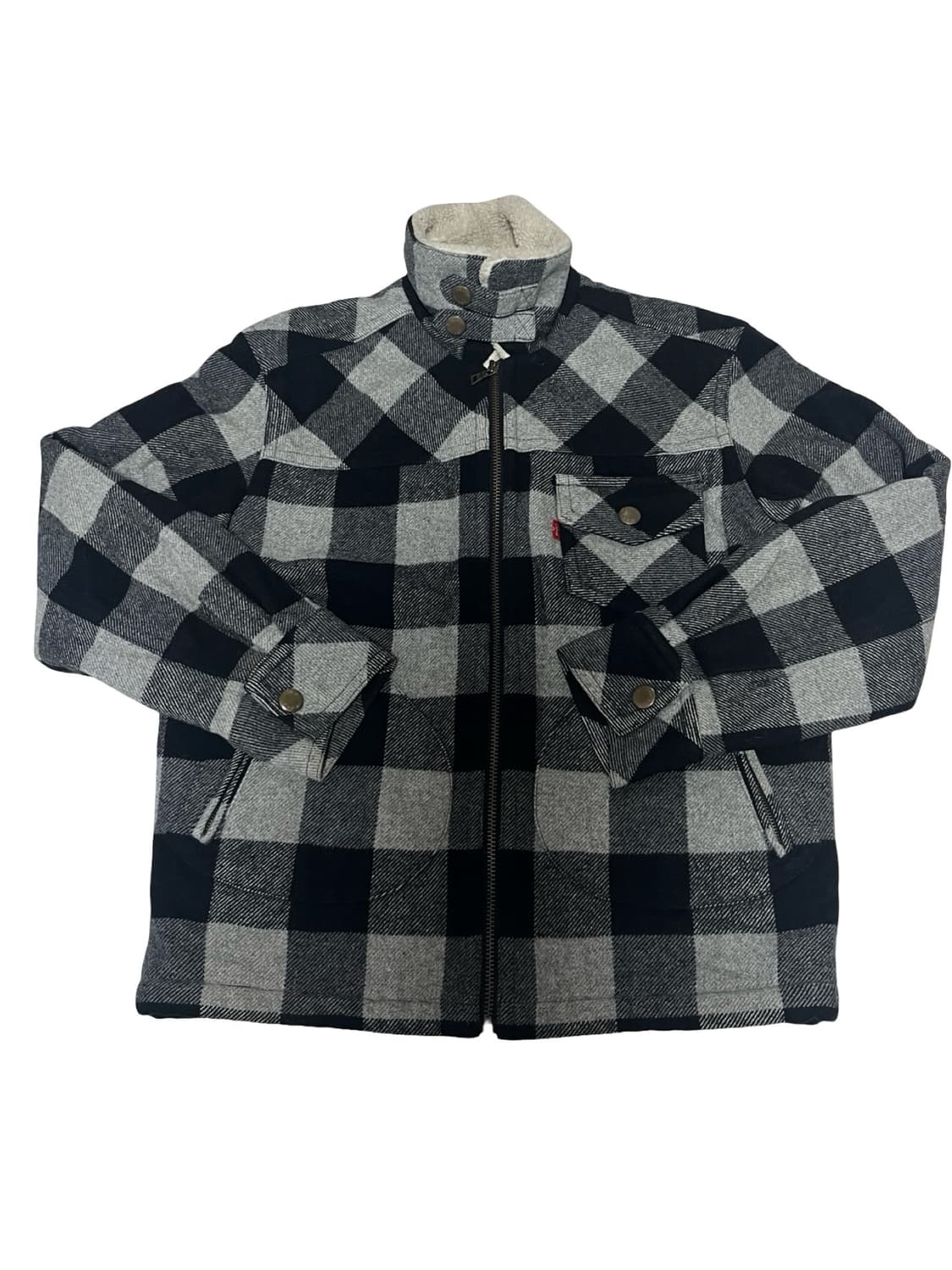 리바이스 체크 쉐르파 자켓 L 상품이미지2