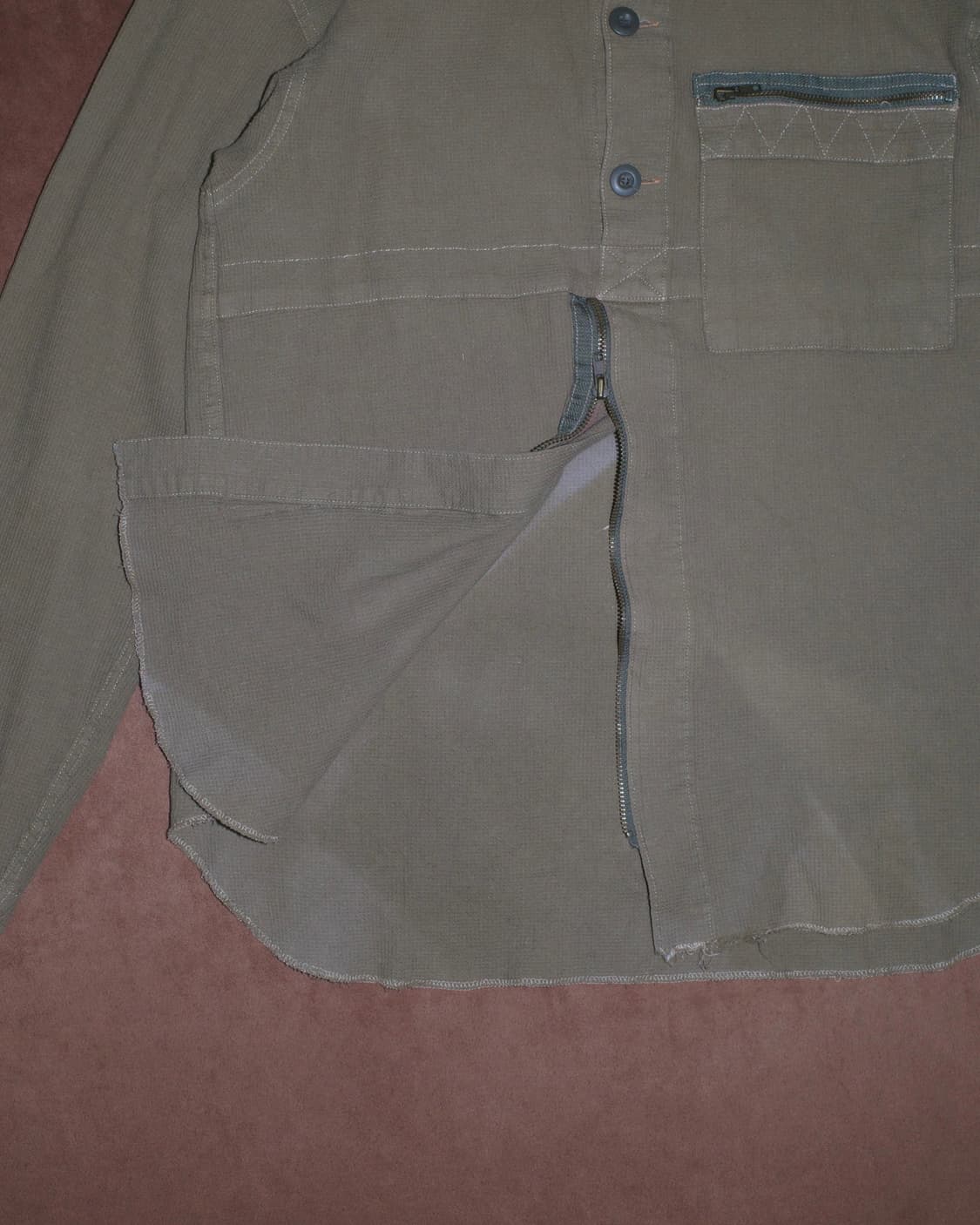 히스테릭글래머 90s 밀리터리 ZIP 와플 셔츠 상품이미지5