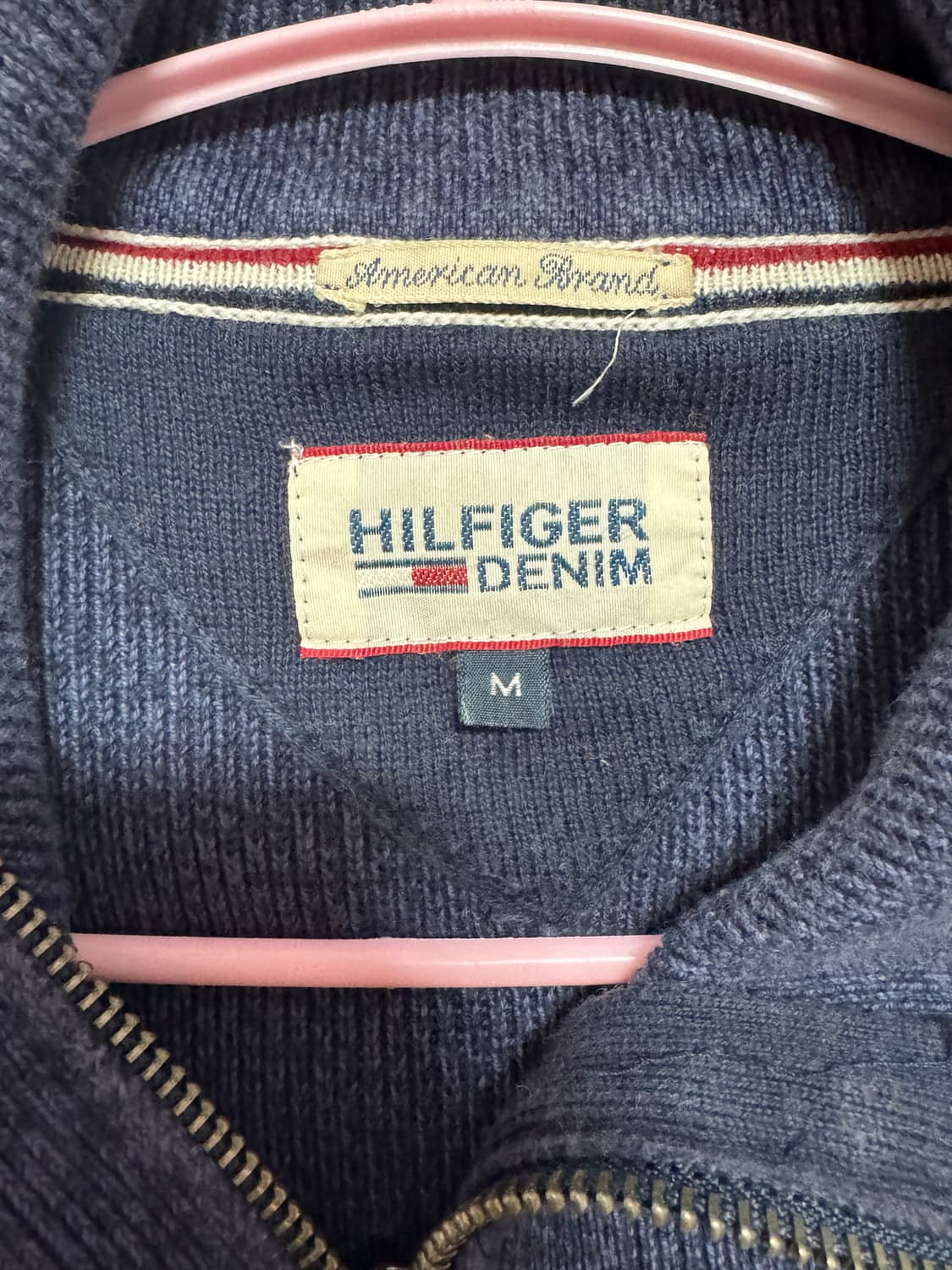 타미힐피거 네이비 니트집업 (표기사이즈: M) 상품이미지2